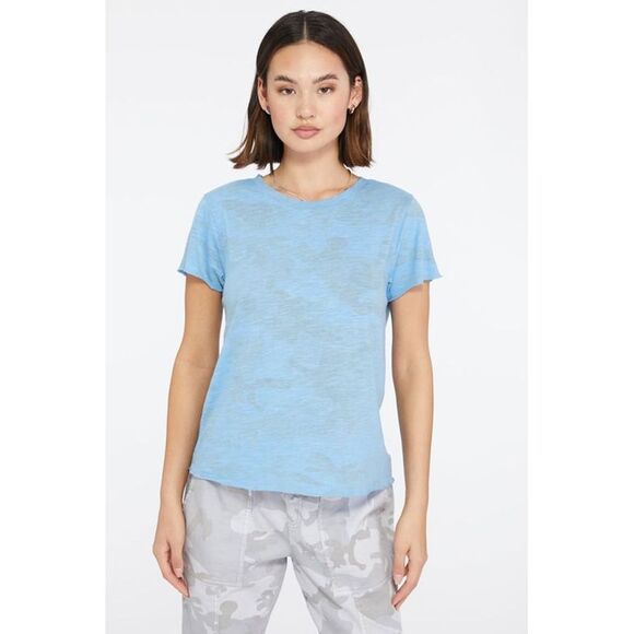 Sanctuary Inside Out Cotton Blend T-shirt Oasis Camo - Picture 1 of 3